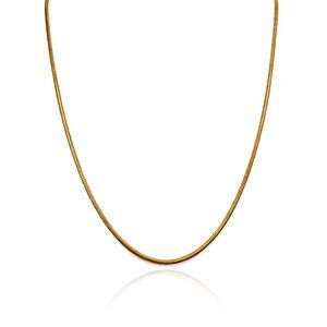 1mm | Gold | Pin Snake Chain Necklace